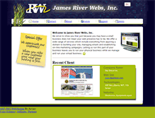Tablet Screenshot of jamesriverwebs.com